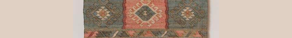 Materialbeschreibung Mehrfarbiger Baumwollteppich 160x230 Patchwork