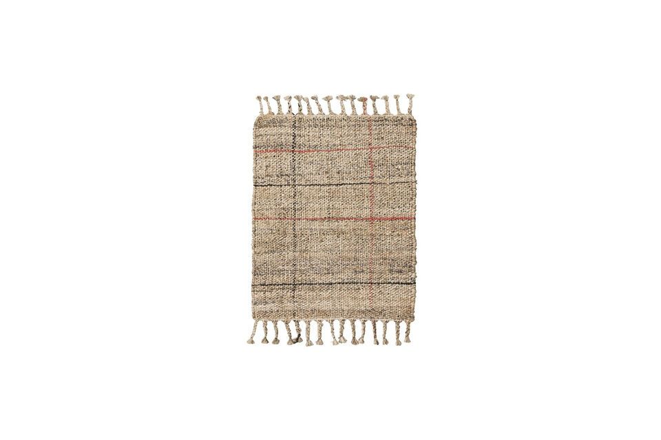 Mehrfarbiger Juteteppich 90x60 cm Atur House Doctor