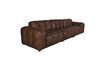Miniaturansicht Modulares 4-Sitzer Sofa aus braunem Leder Hackman 1
