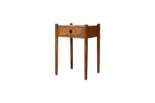 Nachttisch aus dunklem Holz Lior