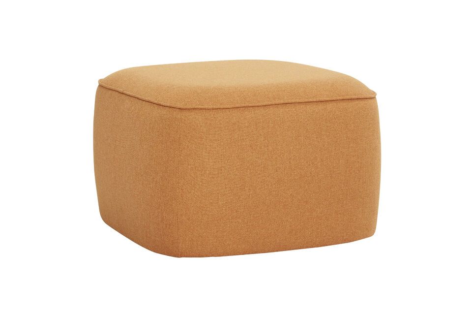 Orangefarbener Stoffsitzsack Cube Hübsch