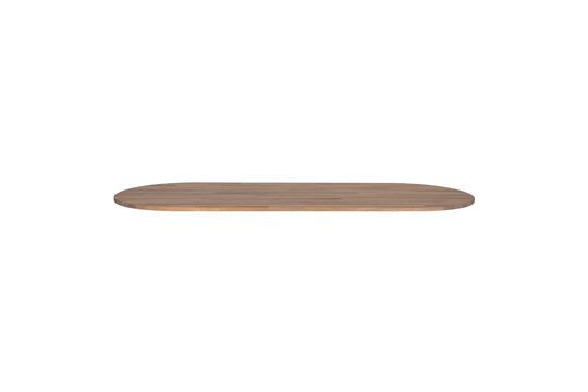 Ovale Tischplatte 220 x 90 aus beigem Holz Tablo