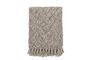 Miniaturansicht Plaid aus recycelter Baumwolle beige Ghina ohne jede Grenze