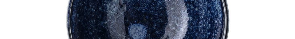 Materialbeschreibung Porzelanschale Camelia blau