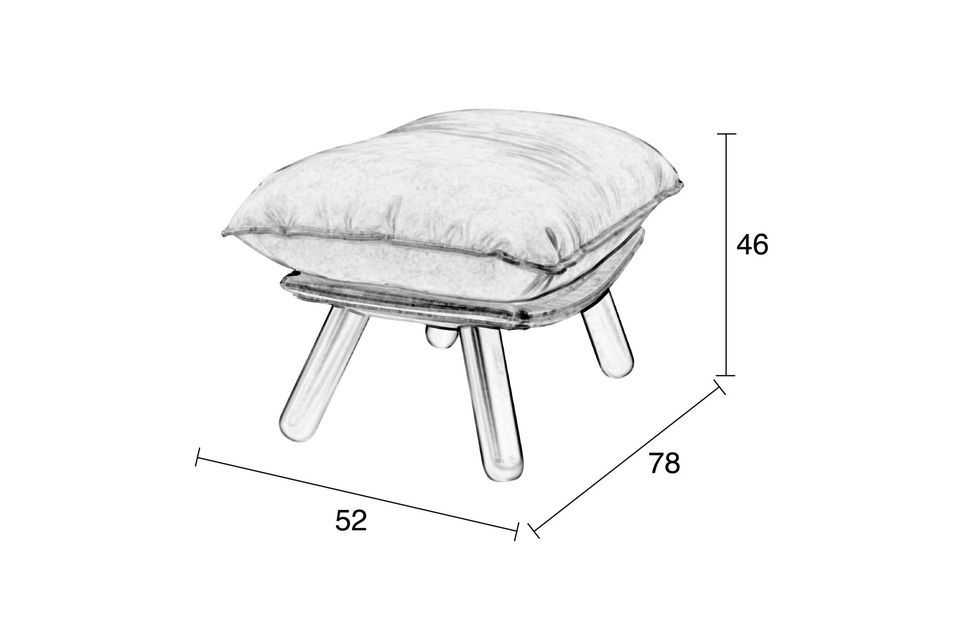 Pouf Lazy Slack Li braun - 5