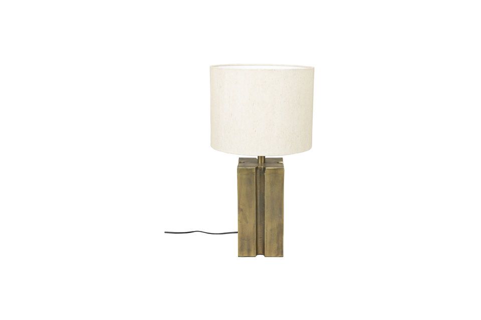 Quadratische Lampe aus goldenem Aluminium Rico - 7