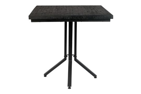 Quadratischer Bistro-Tisch Maze in schwarz