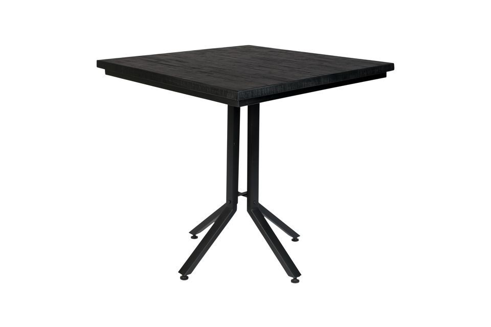 Quadratischer Bistro-Tisch Maze in schwarz - 5