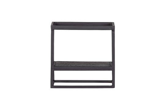 Quadratisches Regal aus schwarzem Metall Febe ohne jede Grenze
