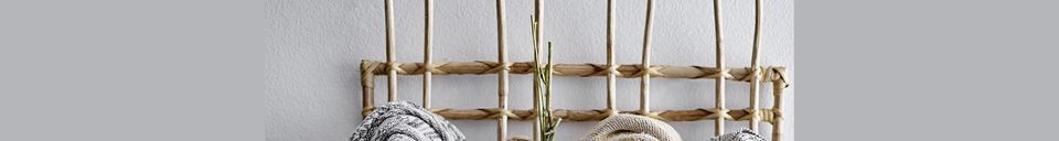Materialbeschreibung Rattan-Garderobe Ortale