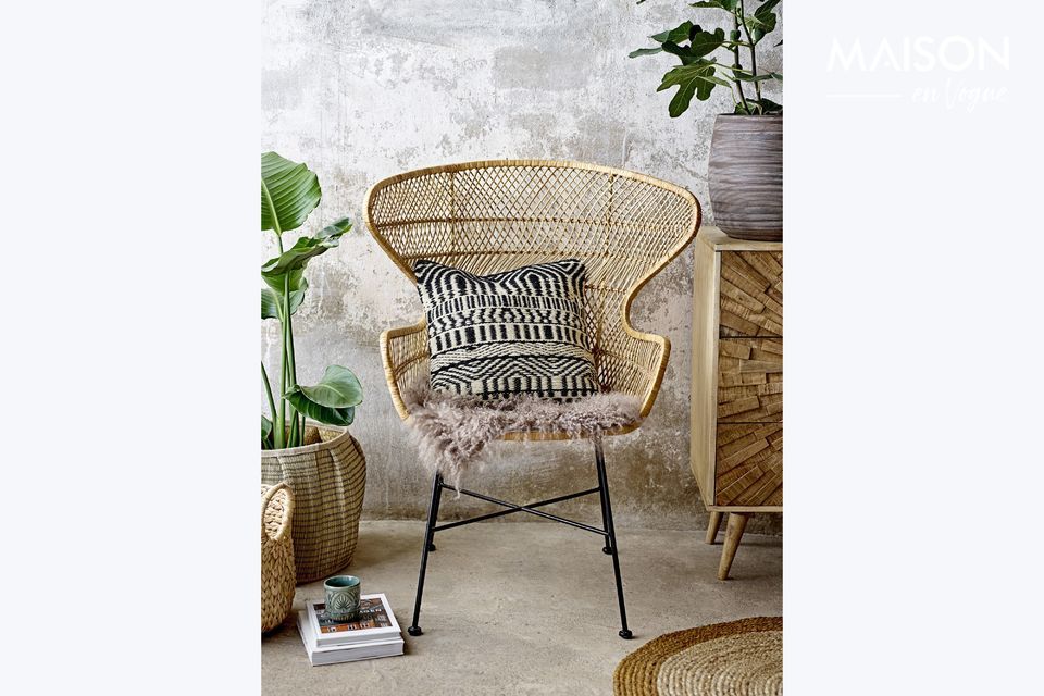 Rattan-Liegestuhl Oudon Bloomingville