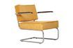 Miniaturansicht Ridge Rib Lounge Stuhl mit Armlehne gelb 1