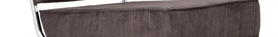 Materialbeschreibung Ridge Rib Lounge Stuhl mit Armlehne grau