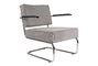 Miniaturansicht Ridge Rib Lounge Stuhl mit Armlehne grau ohne jede Grenze