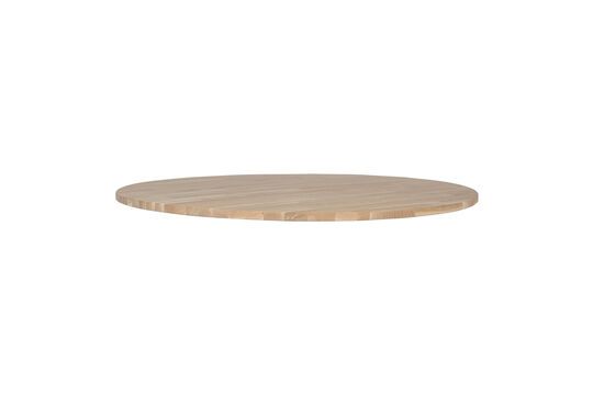 Runde Tischplatte aus Holz in beige Tablo