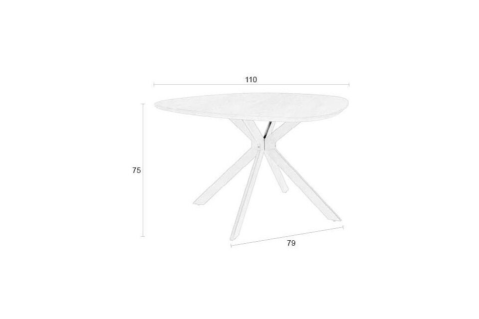 Mit seinen großzügigen Abmessungen von 110 cm Durchmesser bietet er den perfekten Platz für