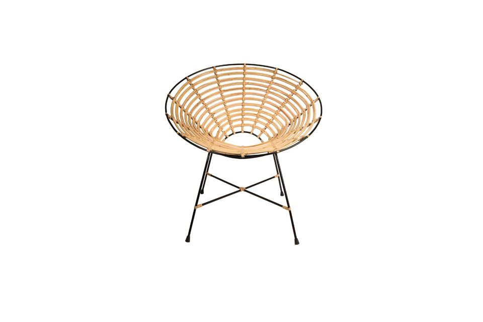 Runder Rattan-Stuhl Kubu - 8