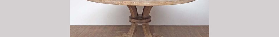Materialbeschreibung Runder Tisch aus Holz Valbelle