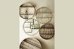 Miniaturansicht Rundes Wandregal aus Bambus Seol in braun 3
