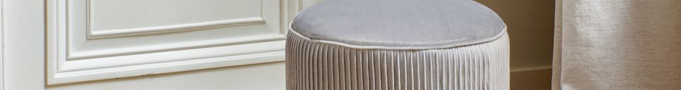 Materialbeschreibung Samtpouf Muncha