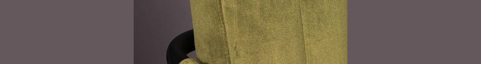 Materialbeschreibung Samtsessel Stitched in olive