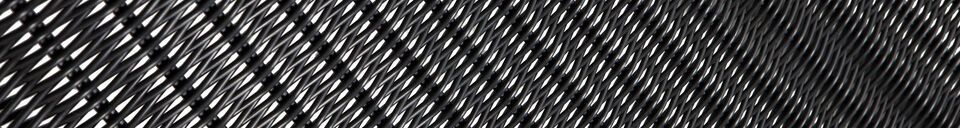 Materialbeschreibung Schaukelstuhl aus schwarzem Metall Tom
