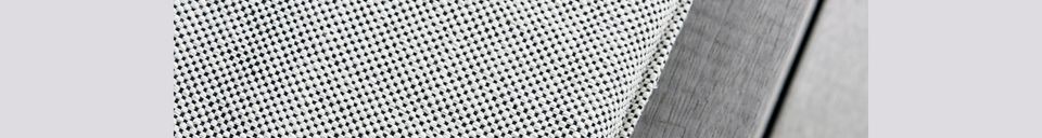 Materialbeschreibung Schwarz-weißes Sitzkissen für Cuun-Sessel