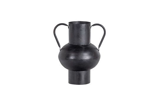 Schwarze Metallvase Vere ohne jede Grenze