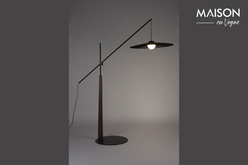 Schwarze Stehlampe aus Eisen Belle Zuiver