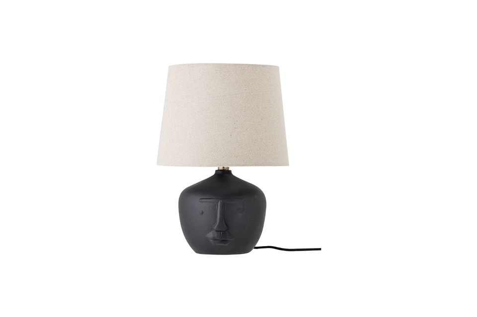 Schwarze Terrakotta-Tischlampe Matheo Bloomingville