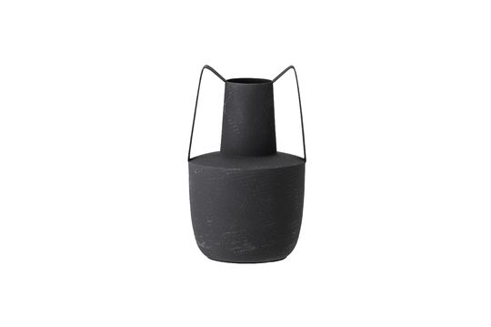 Schwarze Vase aus Metall Itamar ohne jede Grenze