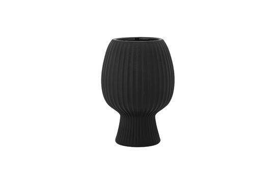Schwarze Vase aus Sandstein Dagny ohne jede Grenze