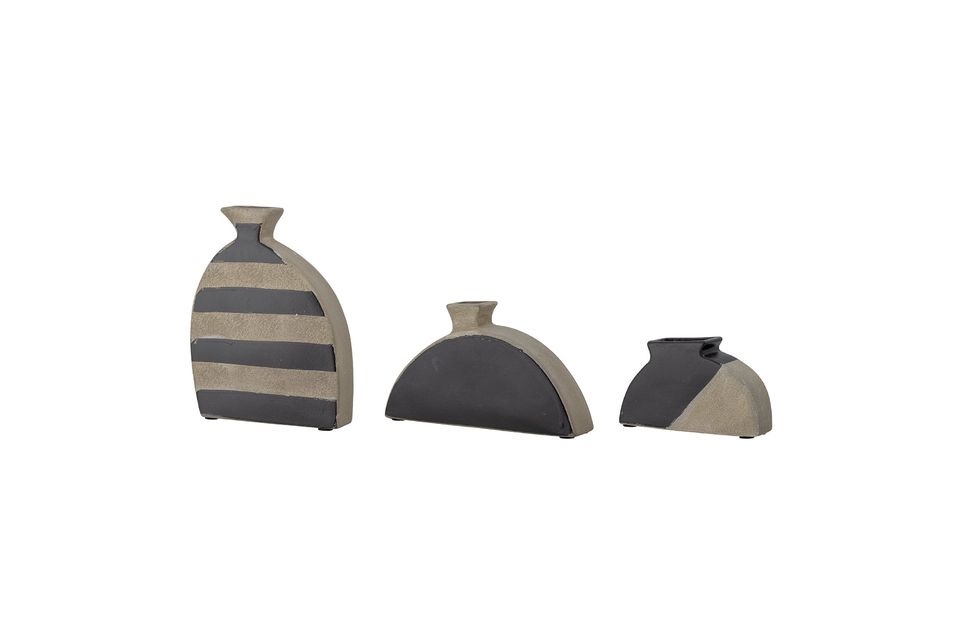 Schwarze Vasen aus Terrakotta Nezha - 6