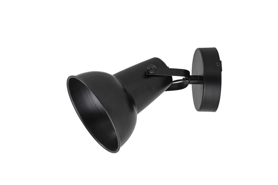 Schwarze Wandleuchte aus Metall Nikos Bloomingville