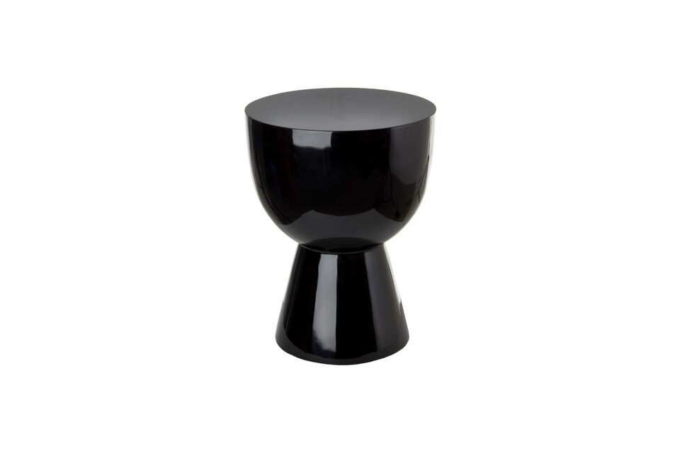 Schwarzer Beistelltisch aus Polyester Tam Tam Pols Potten