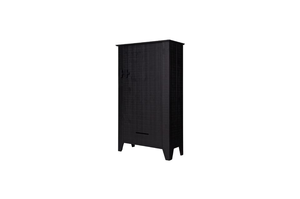 Schwarzer Holzschrank Gijs Woood - 142cm | Maison en Vogue