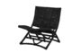Miniaturansicht Schwarzer Lounge-Stuhl aus Rattan Baz ohne jede Grenze