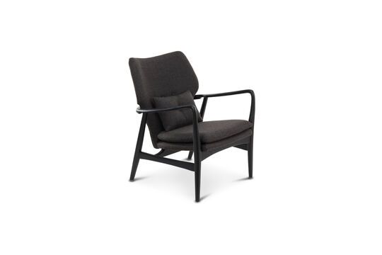 Schwarzer Sessel aus Eschenholz Peggy ohne jede Grenze