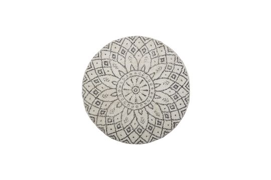 Schwarzer Teppich aus Baumwolle Acton