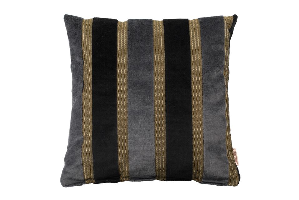 Scott Kissen Schwarz und Grau Dutch Bone
