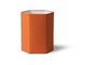 Miniaturansicht Sechseckiger Maltat-Lampenschirm aus orangefarbener Jute Größe M ohne jede Grenze