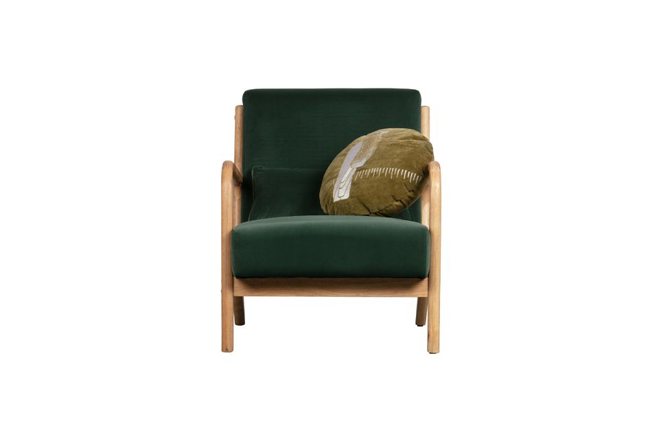 Sessel aus grünem Samt Mark - 4