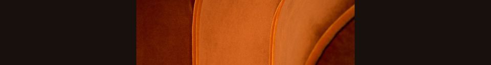 Materialbeschreibung Sessel Fleur orange