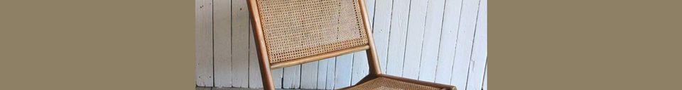 Materialbeschreibung Sessel mit Sitz und Rückenlehne aus Korbgeflecht Husson