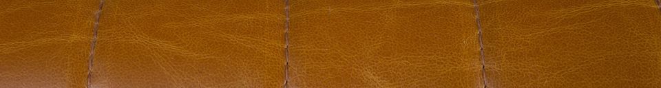 Materialbeschreibung Sessel Stitched in Cognac