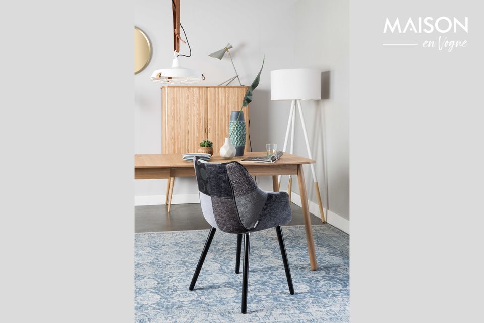 Sessel Twelve Patchwork grau Zuiver