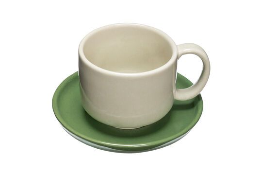 Set aus 2 grünen Keramikbechern Amare