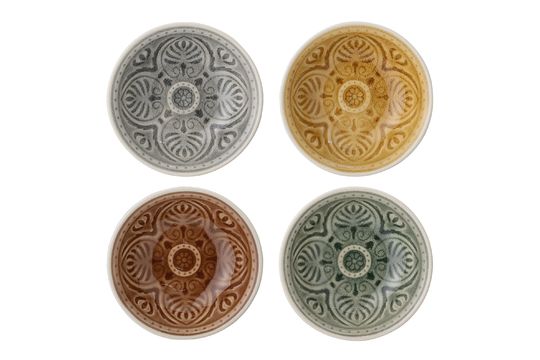 Set aus 4 Rani-Schalen aus Stein ohne jede Grenze