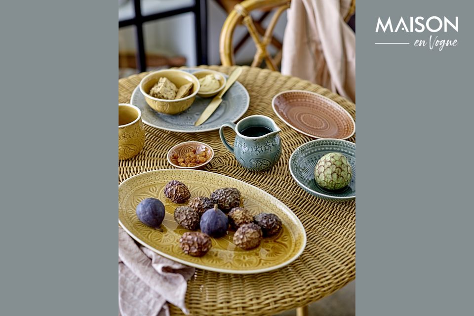Dieses Set mit 4 Schalen aus Steingut im zeitlos orientalischen Stil wird all Ihre Wünsche