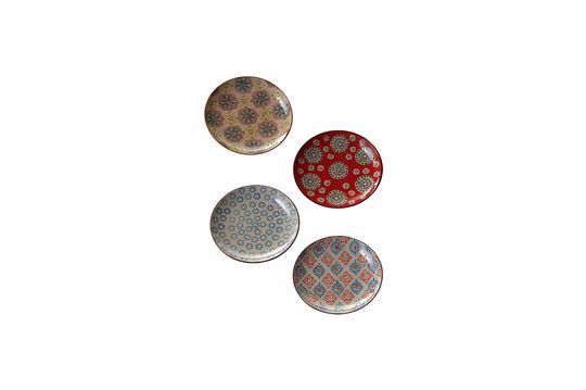 Set von 4 bohemian Keramikplatten ohne jede Grenze
